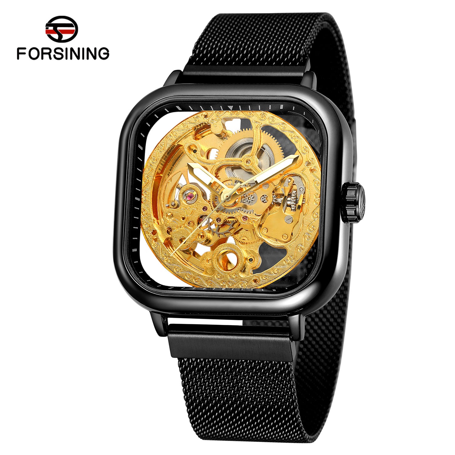 Luxury FORSINING Magnetic Unisex Double-Sided Hollow Watch